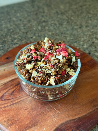 stove-top toasted protein muesli granola