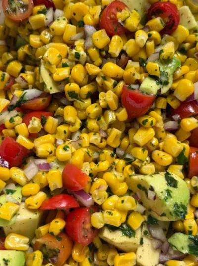 Corn, Tomato and Avocado Salad