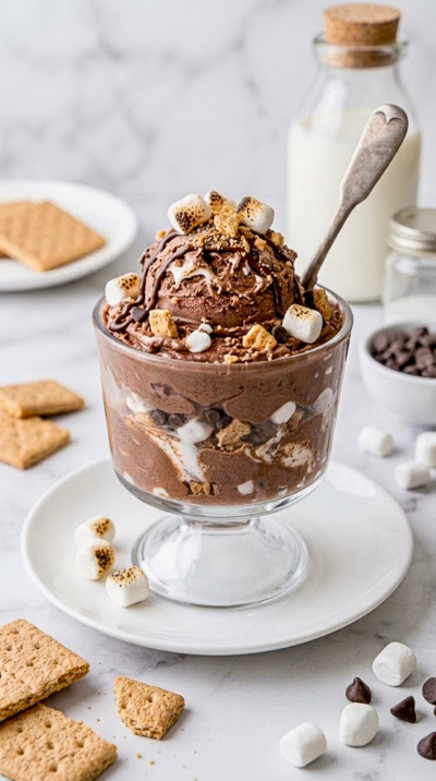 Chocolate S’Mores Ninja Creami