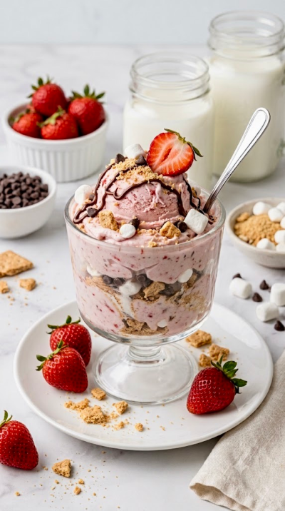 Strawberry S’Mores Ninja Creami