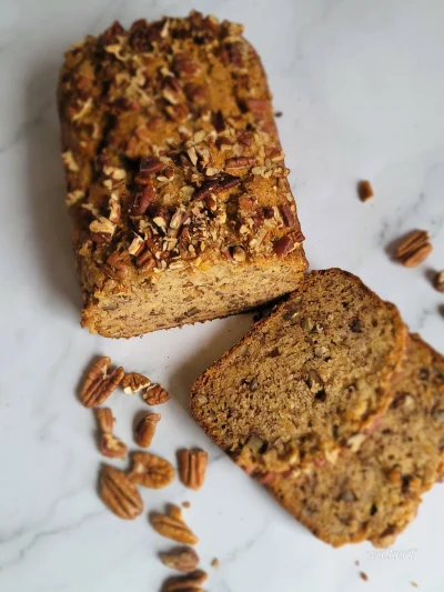 Maple Butter Pecan Banana Bread (Vegan)