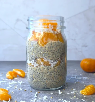 Mandarin Coconut Overnight Oats (Vegan)