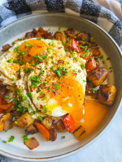 Quick Brekkie Hash for One