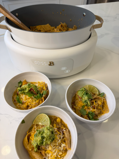 Crockpot Chile Verde Enchiladas