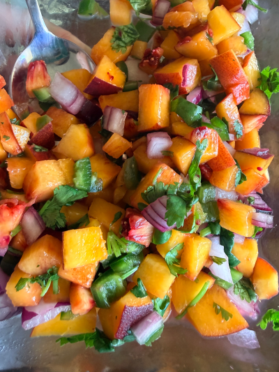 Easy Peach Salsa