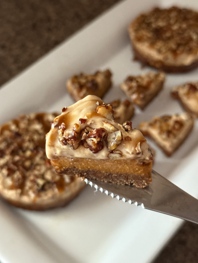 salted caramel praline pecan pumpkin pie