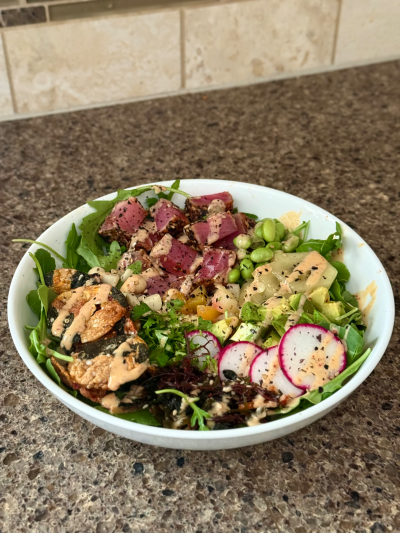 hawaiian bbq poke bowl