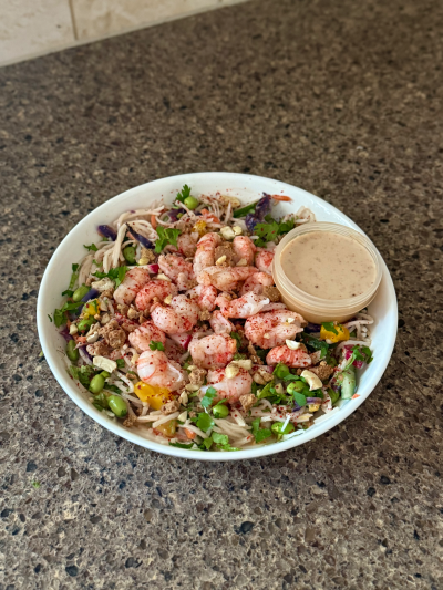 spring roll in a bowl