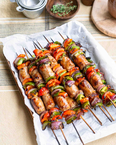 Italian Sausage & Pepper Skewers