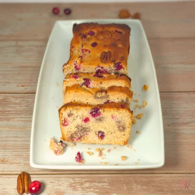 Cranberry Cottage Cheese Bread with Pecans (Almond Flour)
