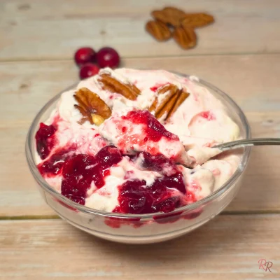 Cranberry Cottage Cheese Salad with Pecans
