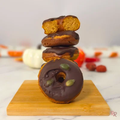 Pumpkin Cottage Cheese Donuts with Almond Flour