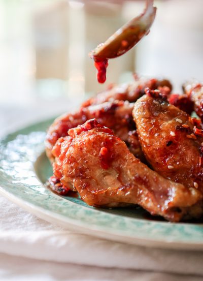 Easy Sweet and Sticky Saucy Wings (no added sugar!)