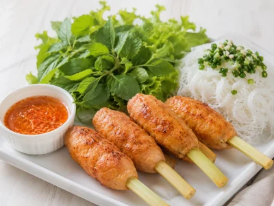 Chạo Tôm Vietnamese Sugarcane Shrimp