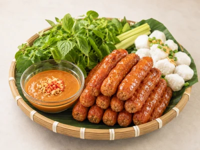 Nem Nướng Vietnamese Grilled Pork Sausage