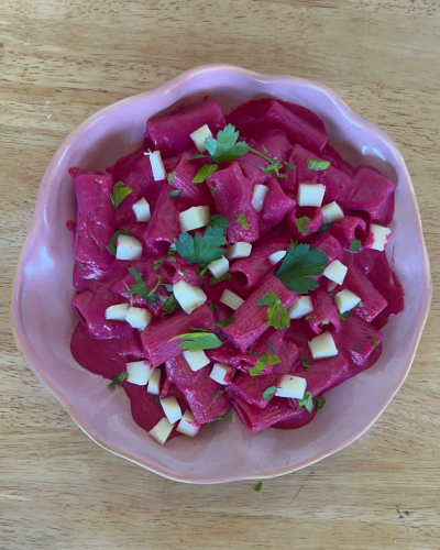 Pink pasta