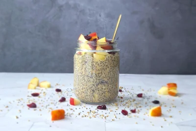 Cran-Apple Overnight Oats (Vegan)