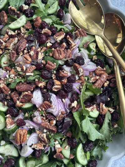 Gluten Free Craisin & Candied Pecan Salad