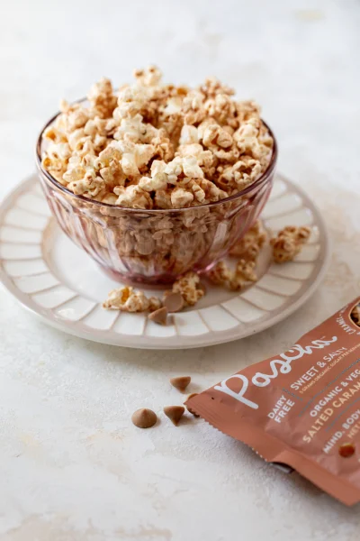 Dairy-free Salted Caramel Popcorn