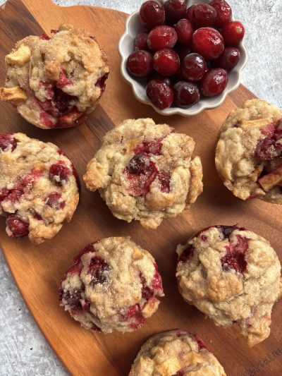 Gluten Free Cranberry Apple Muffins