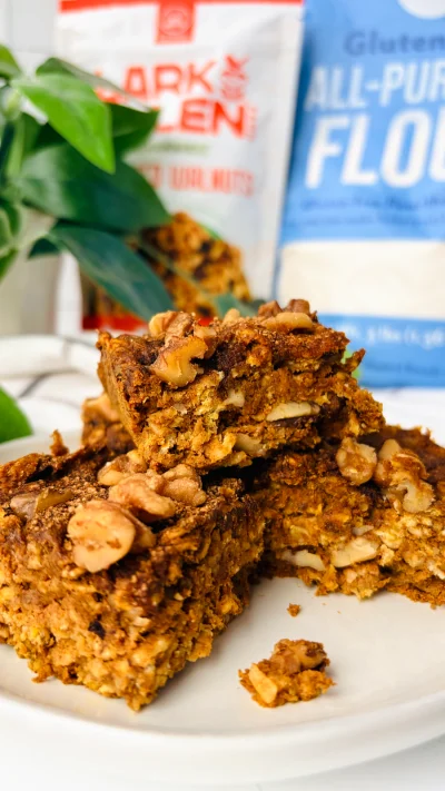 Peanut Butter Pumpkin Oat Bars