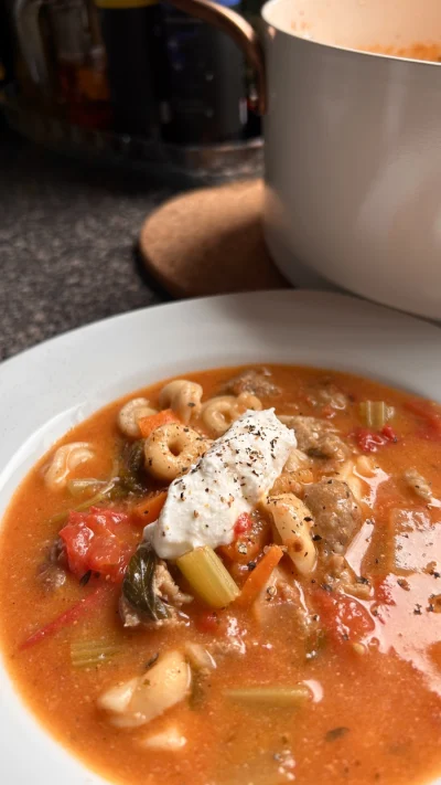 Mini Tortellini & Sausage Soup