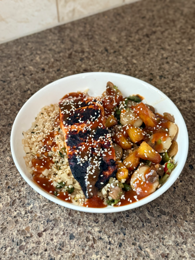 sweet & sour salmon bowl