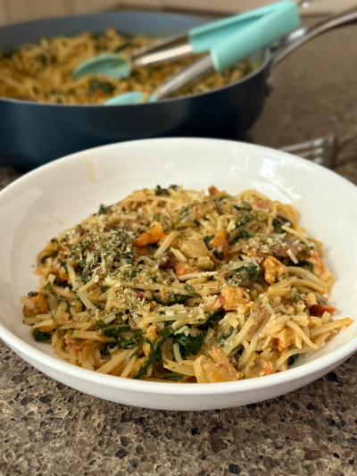 fall harvest skillet alfredo