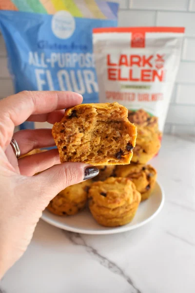 Gluten Free Pumpkin Walnut Muffins