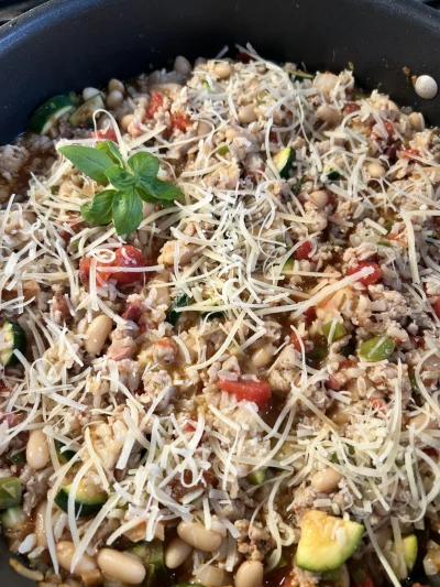 Sweet Italian Chicken Sausage and Rice