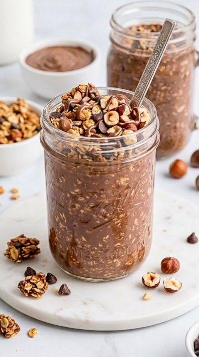 Nutella Overnight Oats