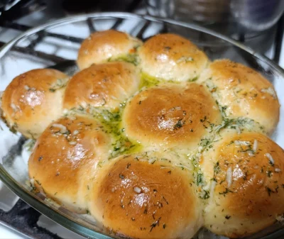 пампушки с чесноком