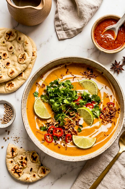 Thai Coconut Pumpkin & Zucchini Soup