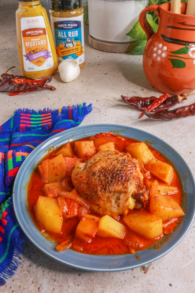 Guajillo Braised Chicken Thighs with Potatoes
