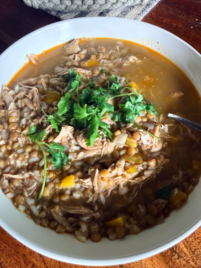 Cozy Thai Curry Coconut Chicken Soup