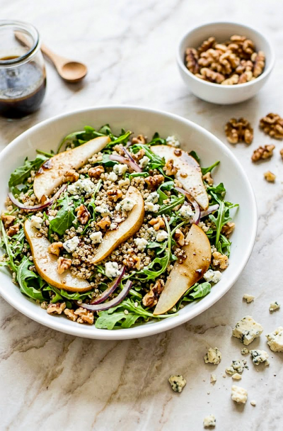 Pear & Quinoa Arugula Salad