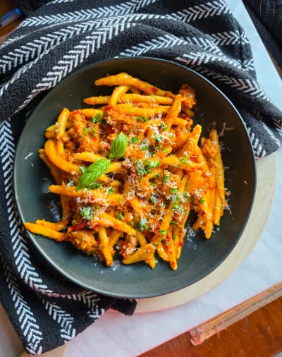 Spicy Sausage & RRP Maccheroni Bolognese