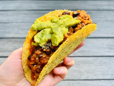 Vegan Black Bean Lentil Tacos