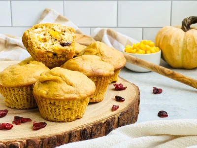 Cranberry Cornbread Muffins