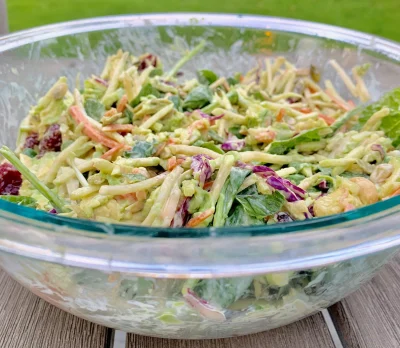 Creamy Broccoli Slaw with Avocado