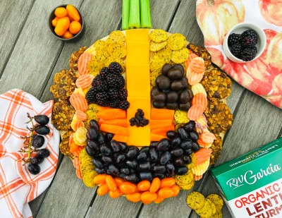 Halloween Pumpkin Charcuterie Board