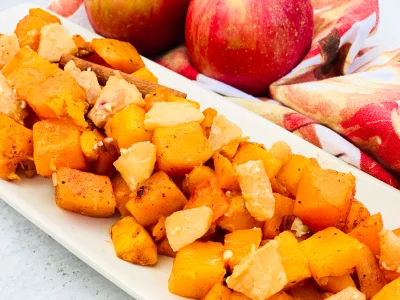 Honey Glazed Butternut Squash with Apples
