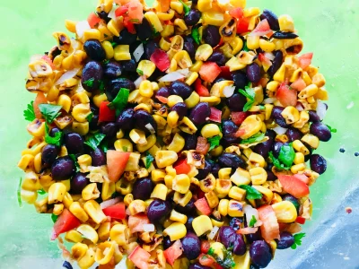 Corn Salad in a Honey-Yogurt Dressing