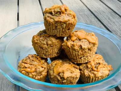 Peanut-Butter Zucchini Muffins