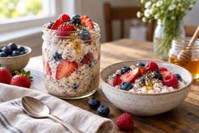 Overnight Oats with Berries