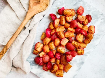 Spiced & Roasted Radishes