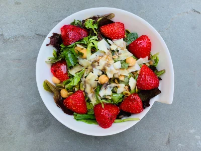 Strawberry Basil Lime Salad
