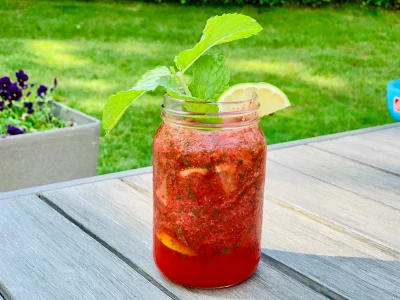 Strawberry Mint Lemonade
