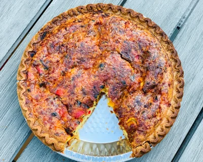 Sweet Pepper & Caramelized Onion Quiche