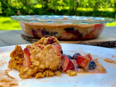 Triple Berry Cobbler